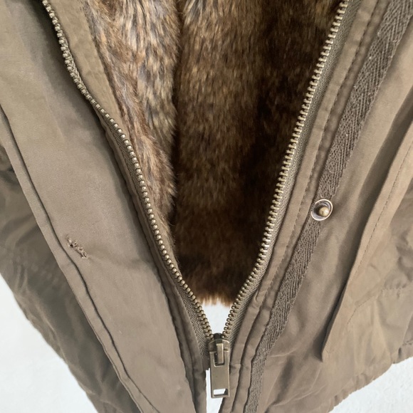 Barneys New York faux fur lined canvas parka - Picture 6 of 7